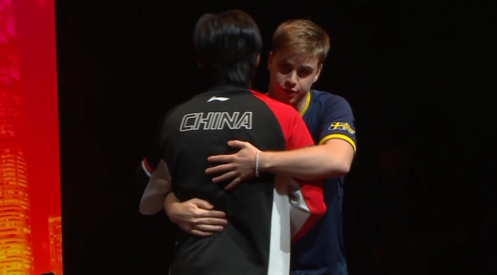 王楚钦因伤退赛，莫雷加德晋级WTT总决赛男单决赛